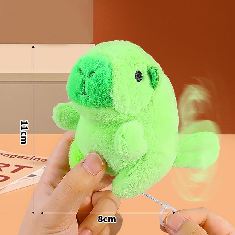 

Kawaii Моделирование Капибара Кукла Подвеска Милый Мультяшный Вращающийся Хвост Капибара Брелок Рюкзак Украшения Аксессуары Подарки зелёный