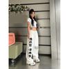 New Women's Printed Casual Sweatpants, High Waist Loose Fit Hip-Hop Dance Joggers with Slimming Effect, Streetwear Trousers for Summer Fashion