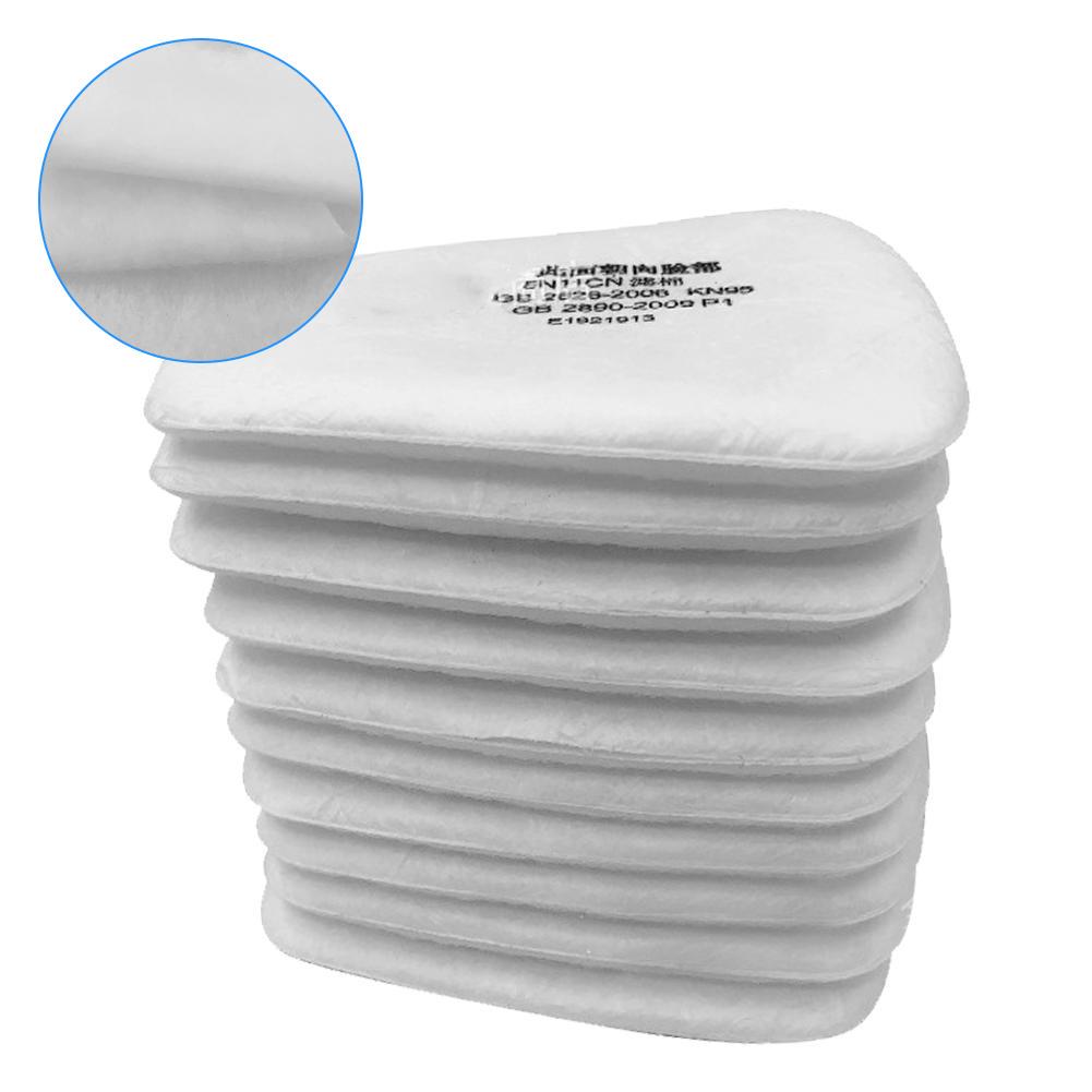 10Pcs / Bag 5N11Cn Dustproof Filter Cotton For 6200 7502 6800 Face