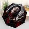 1pc Heart Crown Lady Gaga Automatic Folding Umbrella, Portable Collapsible Design, Casual Outdoor Accessory L1202036