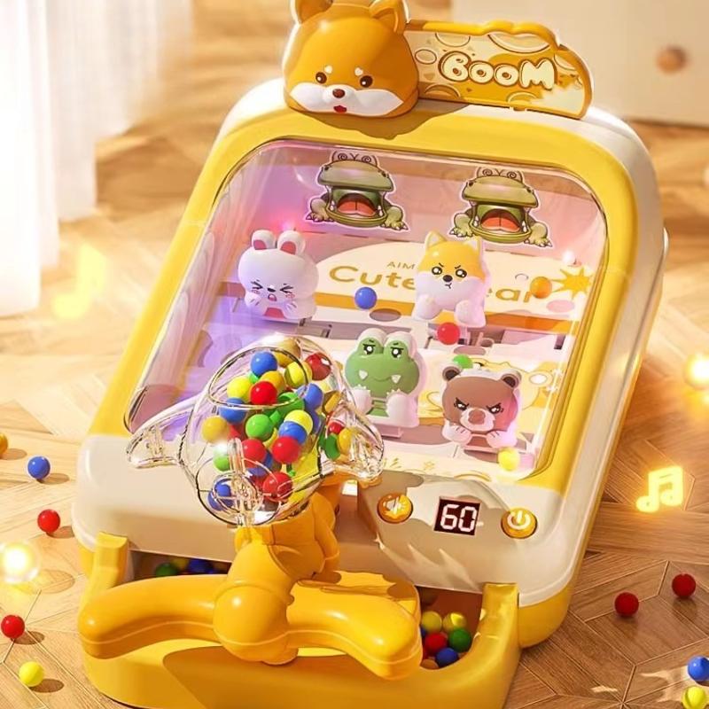 Kids Electric Marble Table Game Machine Pinball Shooting Toy Sets For Kids Focus Training Interaction Game Plaything Christmas Gifts