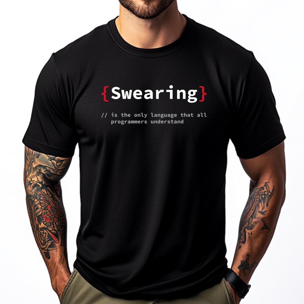 

Programmer Swearing It Computer Nerd Computer Scientist Graphic Shirts Brand Clothing Luxury Clothing - Men s Summer Cotton G... S разноцветный