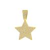 Vielseitiger Strassstern Cuban Chain Halskettenanhänger - Hip Hop Mode Herren Accessoire