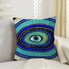 Funny Lucky Evil Eye Pillow Cover Sofa Cushion Cover Home Room Decoration Children Gift