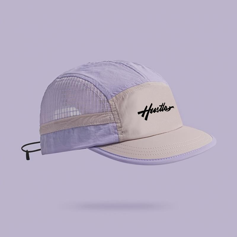 

Dopamine Color Baseball Cap Spring And Summer Outdoor Travel Quick-Drying Breathable Letter Husky Duck Tongue Hat Women фіолетовий