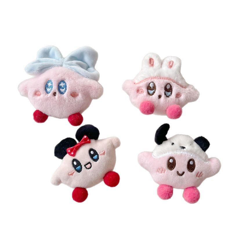 Cartoon-Stoff-Kirby-Stern-Brosche für DIY-Kleidung, Taschen, Hausschuhe und Dekoration.