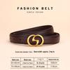 Women's Angola Red Genuine Leather Waist Belt - Fashionable, Versatile, and High-End Cowhide Accessory for Suits and Coats