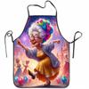 A Whimsical Apron Featuring Colorful Design Of A Grandmother Dancing Among  Balloons - Perfect For Cooking Baking Aprons