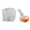Craft Silicone Mould for Eggs Shell Rabbits Statues Simple Release for Handmade Projects Decoration