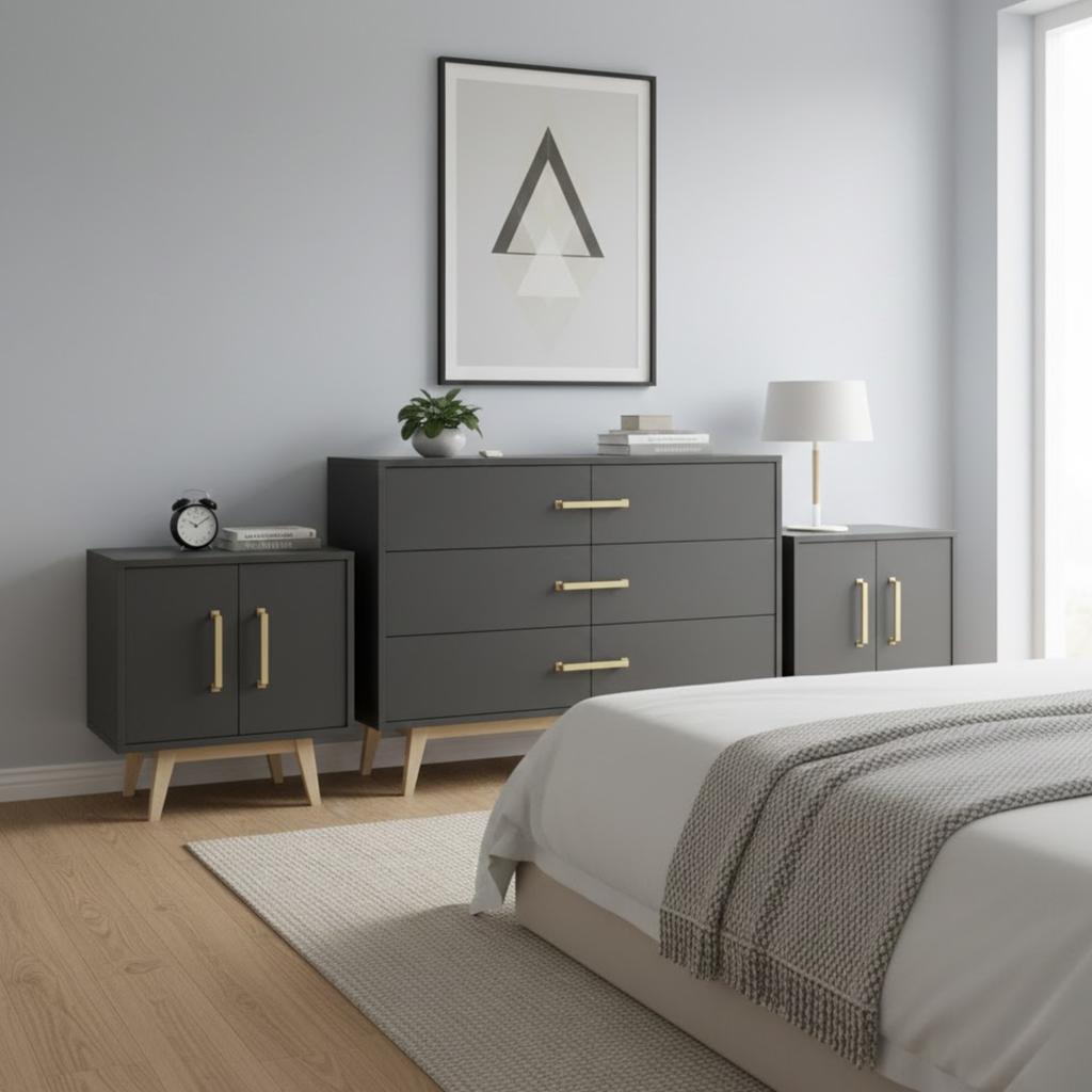 Handle railing for furniture kitchen drawers gold loft retro modern 128