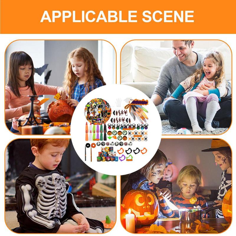 Halloween Party Favors Silicone Halloween Tiny Toys Goody Bag Fillers 223 Pieces Halloween Treat Prizes Halloween Party Bags For