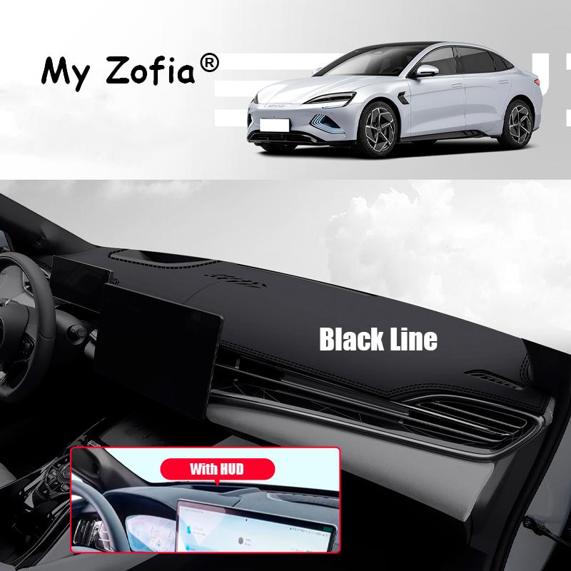 For BYD Seal EV 2023 2024 2025 Car Leather Dashboard Pad Trim Cover Instrument Sun Protection Mat Anti-UV Carpet Accessories