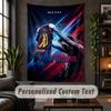 Personalized Wall Tapestry,Lionel Messi Custom Text, Soft Fabric Wall Art For Indoor Decoration