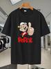 2025 New Trendy Pop Culture Graphic Print T-shirt - Breathable Mesh Short Sleeve Round Neck Tee for Gym
