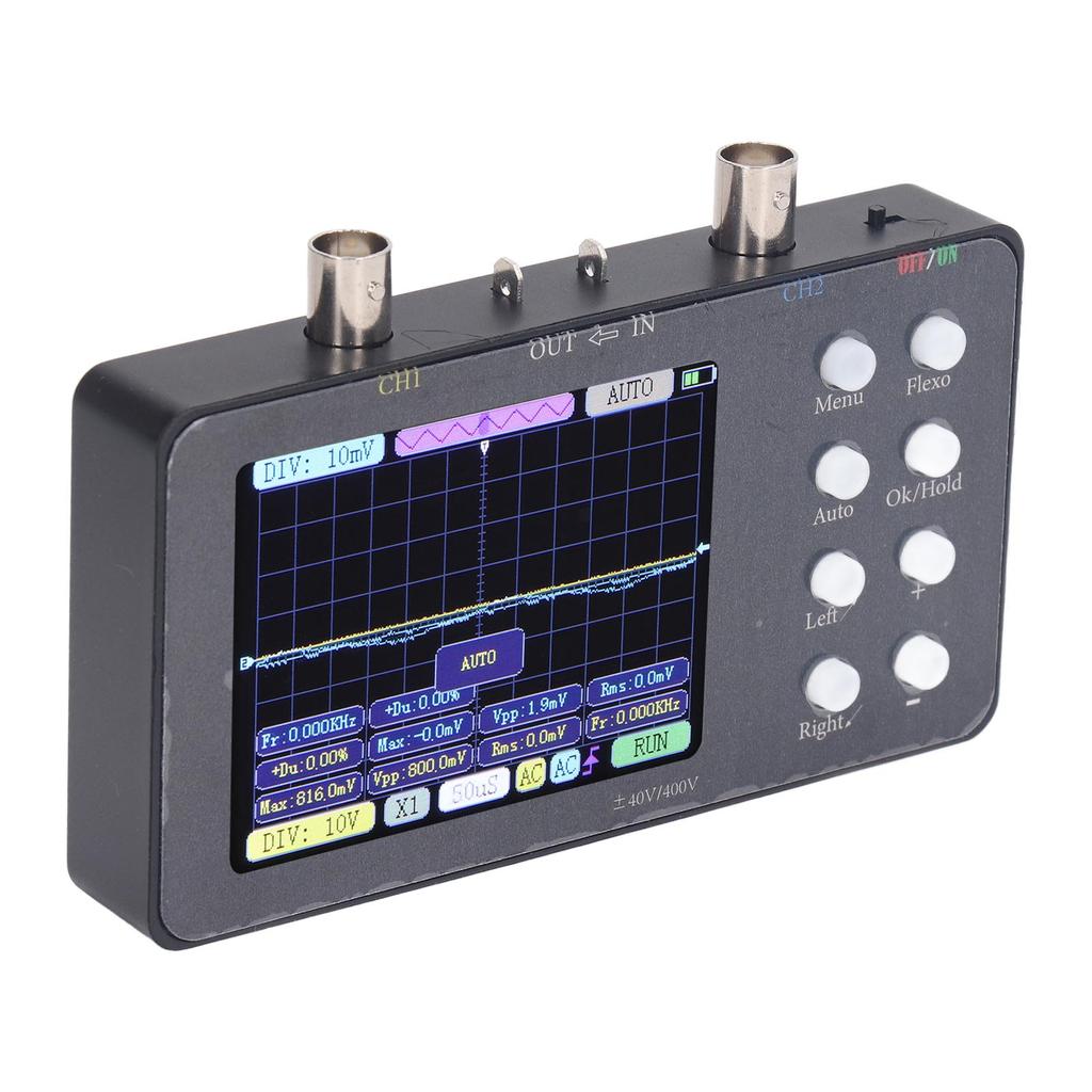 Digital Oscilloscope Portable Dual Channel 3.2 Inch Digital Automotive Oscilloscope with 50M Sample