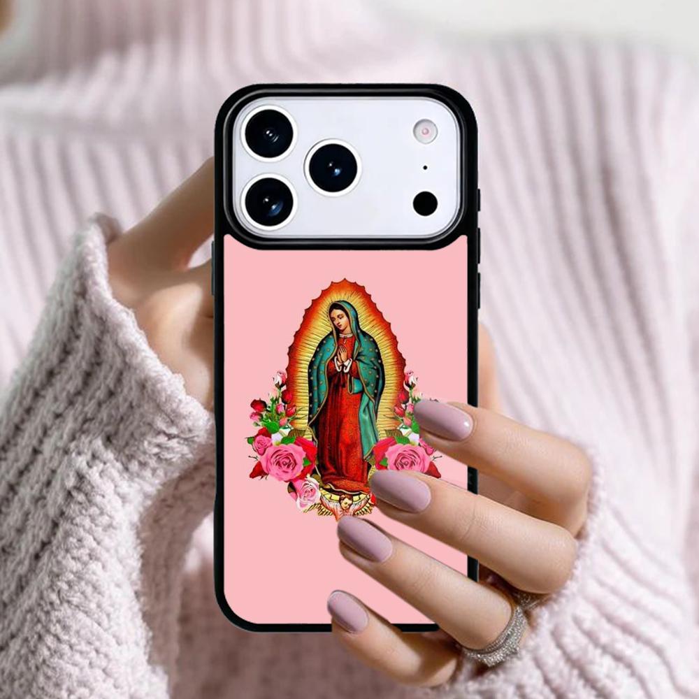 Guadalupe San Judas Phone Case For Apple iPhone 17 Air 16E 15 14 Plus 13 12 11 Pro Max Mini Funda Cover