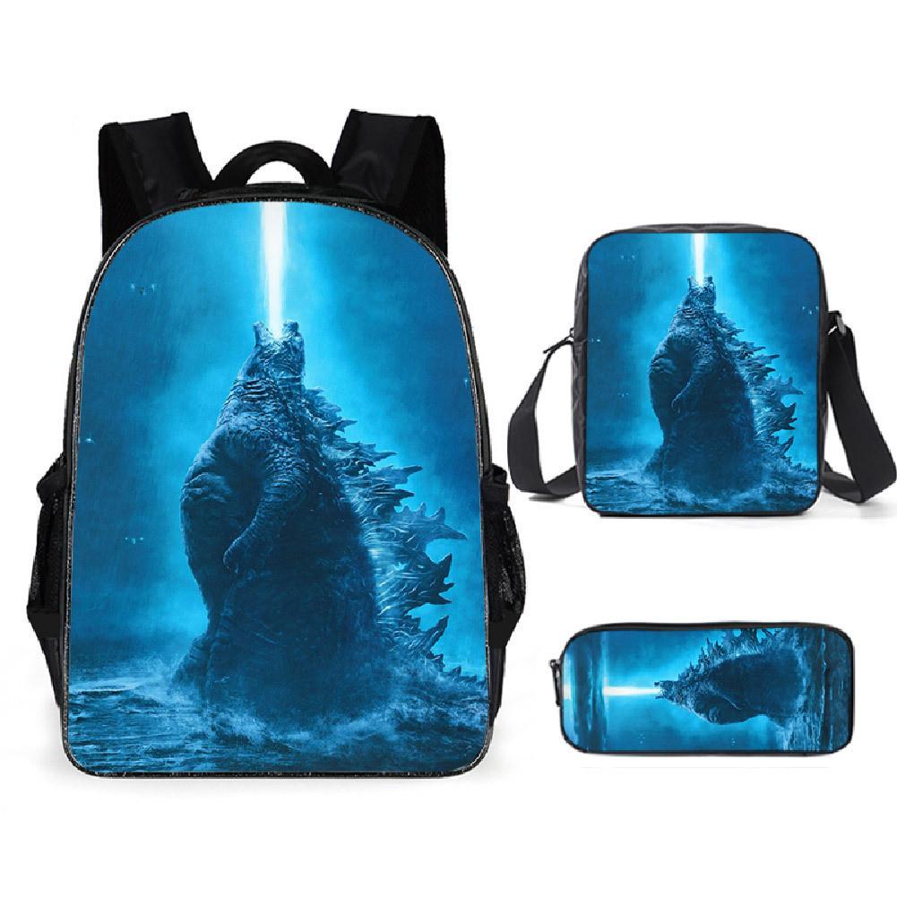 Shoulder Anime Cartoon Bag Pencil Case Kids School Pack For Daily Use