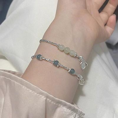 Suisui Lucky Hetian Yuzi Bracelet Women's New Chinese Niche Versatile Bracelet Guofeng Jewelry