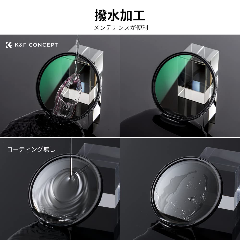 Koncepcja Filtr 95mm Szkło optyczne AGC Wysoka transmisja Niska refleksyjność 24-warstwowa powłoka nano Regulacja odbicia kontrastu kołowego Wodoodporność