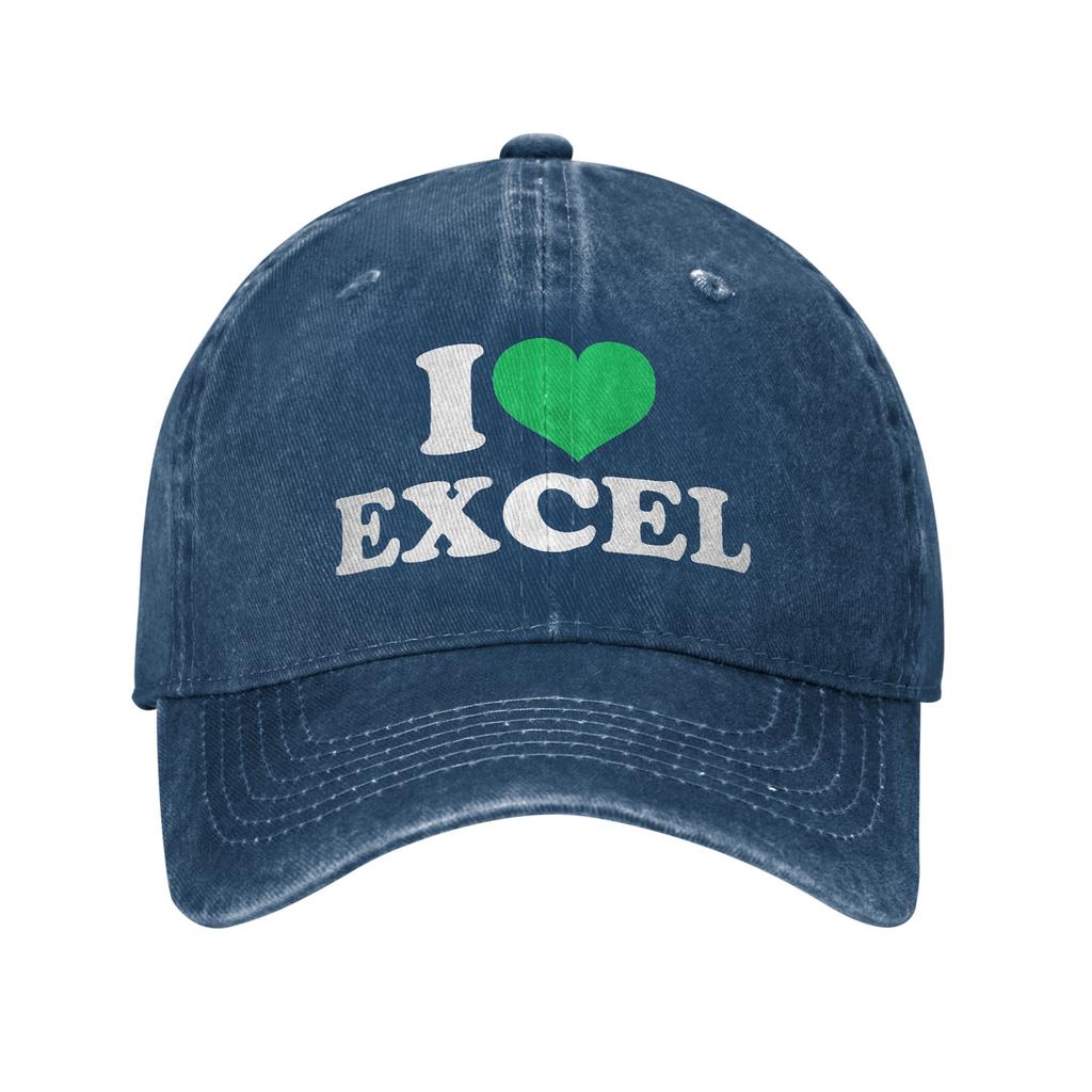 I Love Excel Casual Baseball Cap Hats Visor Protection Snapback Cotton tops gorras