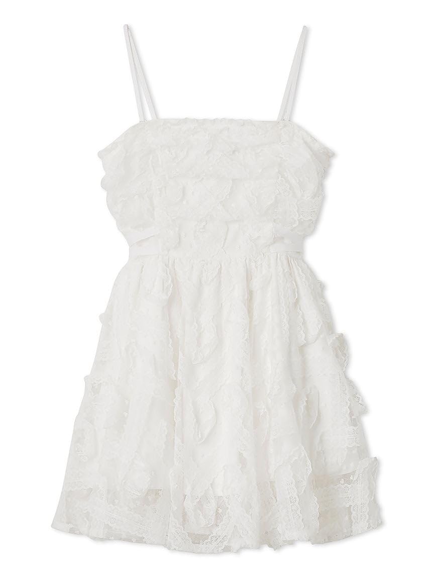 

Блузка Snidel из тюля с баской SWFB254031 Белая Женская белый