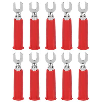 10 buc/Set Adaptor Mufă Banană Izolat Furcă Spade Conectori de Sârmă Tip U Electric Crimp