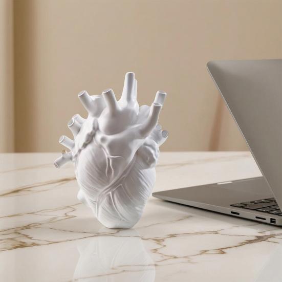 Vaso Decorativo, Vaso Decorativo a Forma di Cuore per Decorazione Composizioni Floreali, Camera da Letto Soggiorno Balcone Giardino Davanzale Arredamento Casa