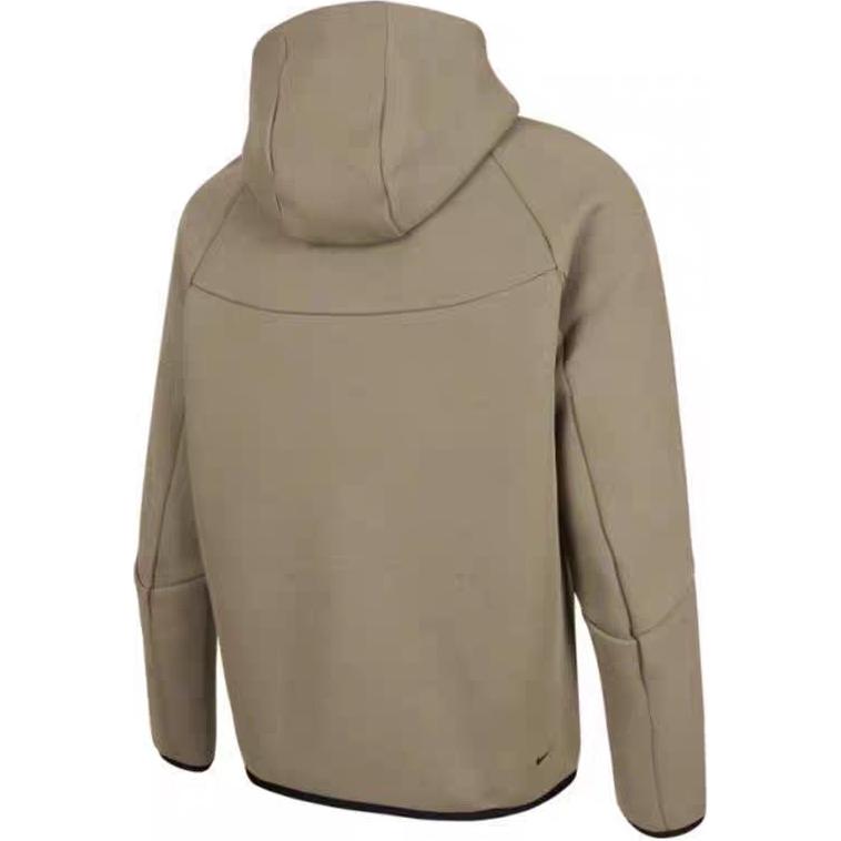 Nike Tch Flc Fz Wr Logo Sports Casual Hooded Jacket Men Jacket Brown HV0950-320