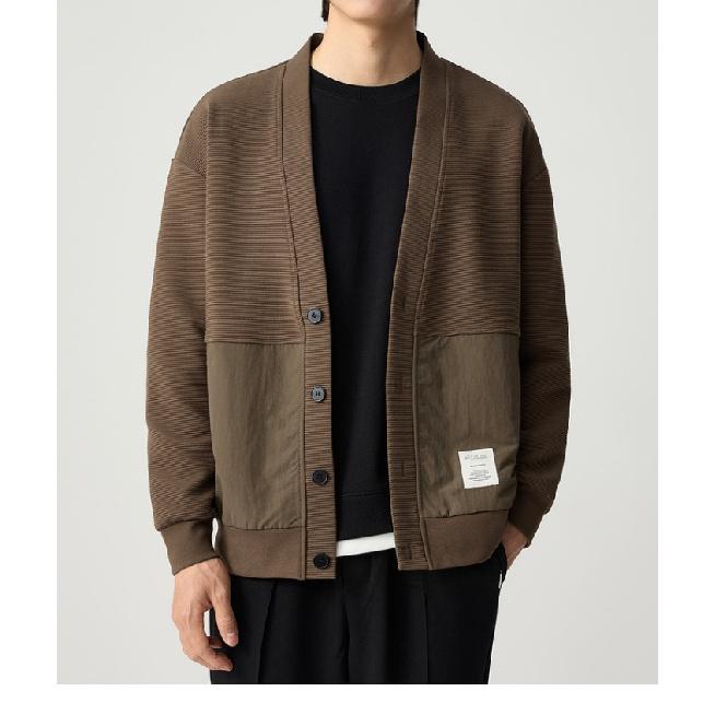 Simple Style Autumn Men's Young Knitted Cardigan Men's Korean Style Versatile Autumn Winter Couple Gray with Turn-down Collar Sweater Coat