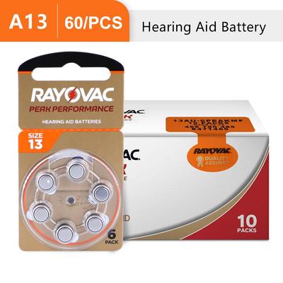 Battery For Hearing Aids A13 13A 13 P13 PR48 PEAK Zinc Air 13/A13 Mini Batteries For Sound Amplifier 60 PCS A312 A10 A675