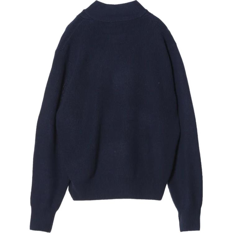 Nike Solid Color Loose Sports Casual Knit Pullover Long Sleeve Sweater Men Tops Obsidian FN3119-451