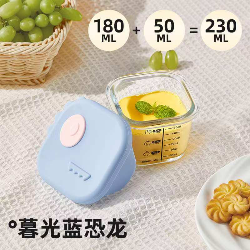 Glass Complementary Food Bowl Capable of Steaming Cooking Food Preservation Storage Portable Baby Specific Graduated Cup Mold