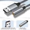 USB externí zvuková karta 3,5mm jack samice audio adaptér sluchátka mikrofon zvukový adaptér pro PC notebook USB na 3,5mm audio kabel