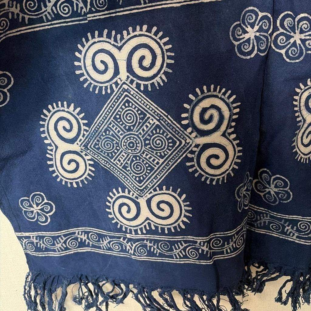 Used Obon Sale New Unused Indigo Dye Wax Dyeing Cantonese Style Clothing