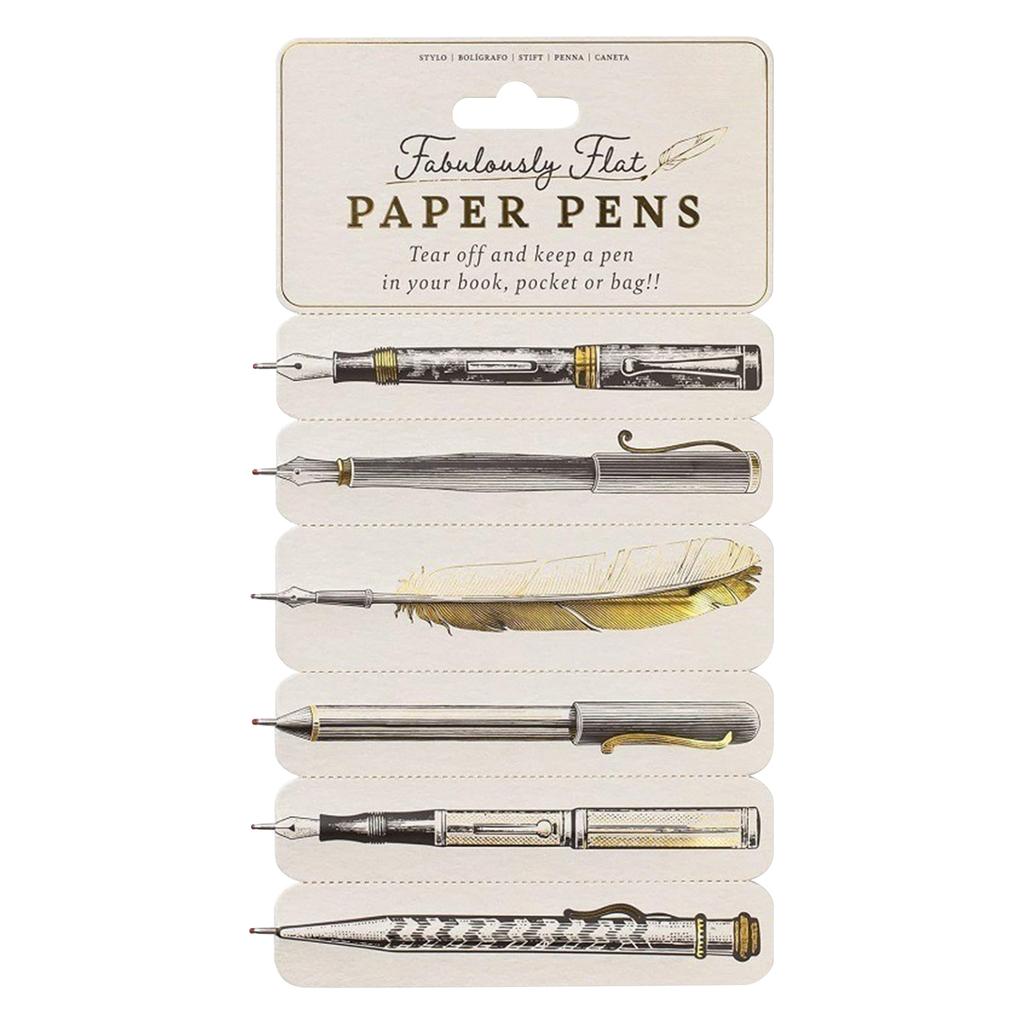 Vintage Flat Paper Pen And Book Set 5ml