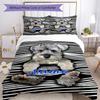 Personality Dog Customize Your Name Bedding Set Breathable Duvet Cover With Pillowcases Decorative Bed Linen For Bedroom Home Decoration Birthday Gift
