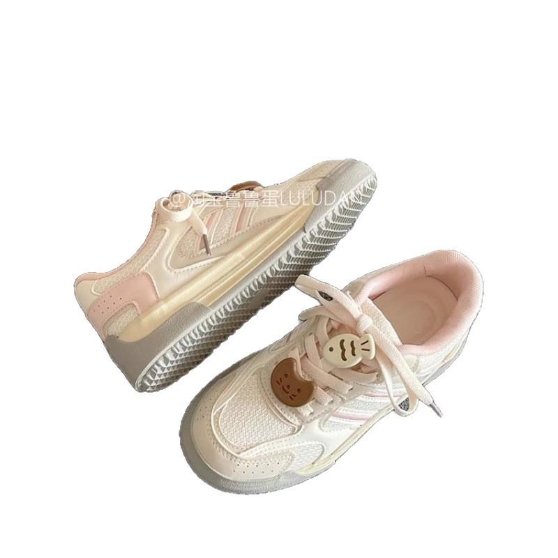 Mesh breathable thick-soled white shoes women's summer board shoes versatile casual shoes