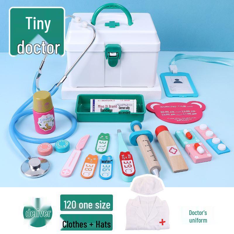 Educational Dollhouse and Hospital Playset for Toddlers and Kindergarten