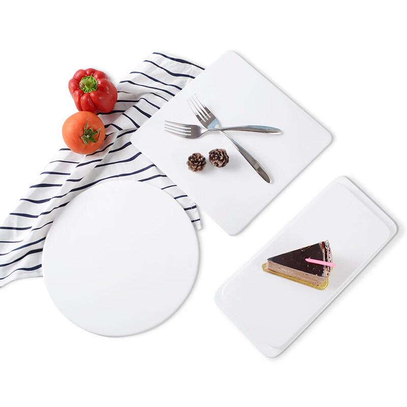 Nordic Ceramic Flat Dessert Plates