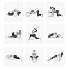 Haskoss Yoga Wheel Yoga Block Cork Yoga Wheel for Yoga Poses and Backbend Inversions with Wood Grain Effect and Mandala Derma Yoga Prop Wheel Print,