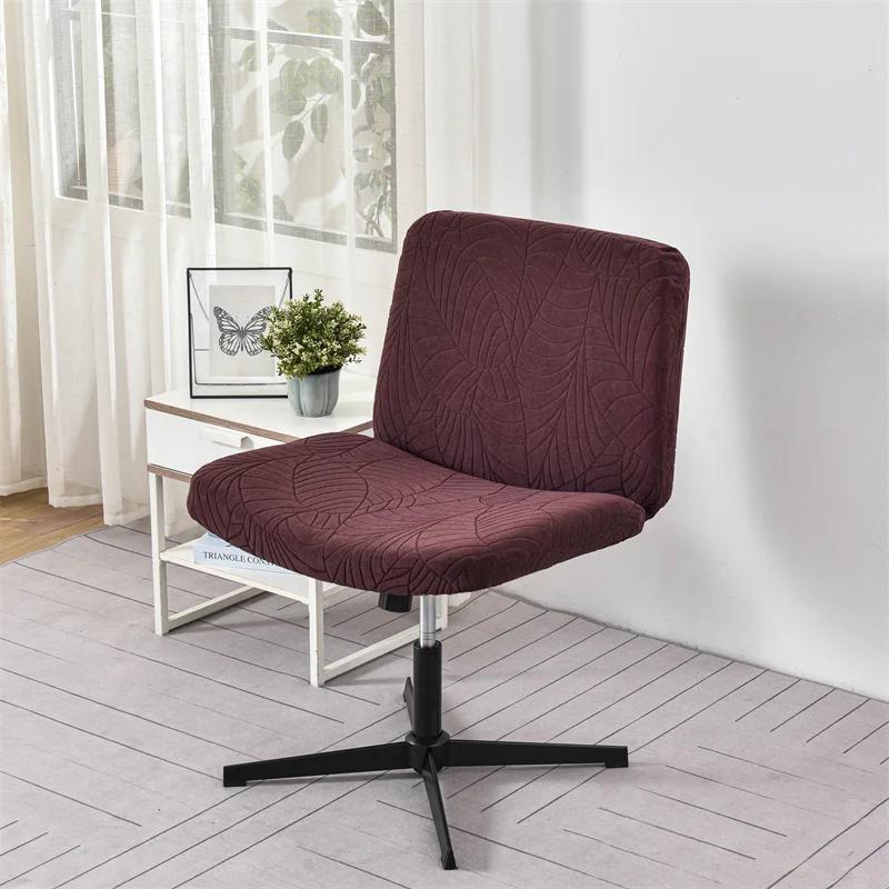 

Водонепроницаемый эластичный жаккардовый чехол для офисного кресла, эластичный чехол для вращающегося кресла с туалетным столиком, чехол для компьютерного кресла со средней спинкой и широким сиденьем, чехол для дома