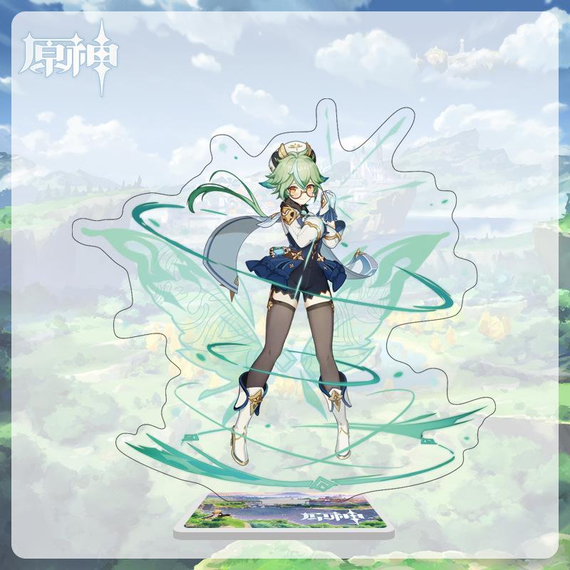 16cm Height  Acrylic Large Stand-up Display Featuring Characters From Mondstadt, Liyue, and Inazuma In Genshin Impact