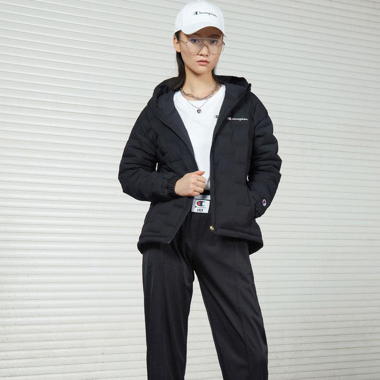 Champion Down Jackets Unisex Black Hooded Moderate CW-QS601-D-C090