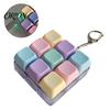 Mechanical Keyboard Fidget Keychain 2/3/4/9-Keys Toy, Stress Relief Push Button Finger Toy Clicker LED Light-up Tactile