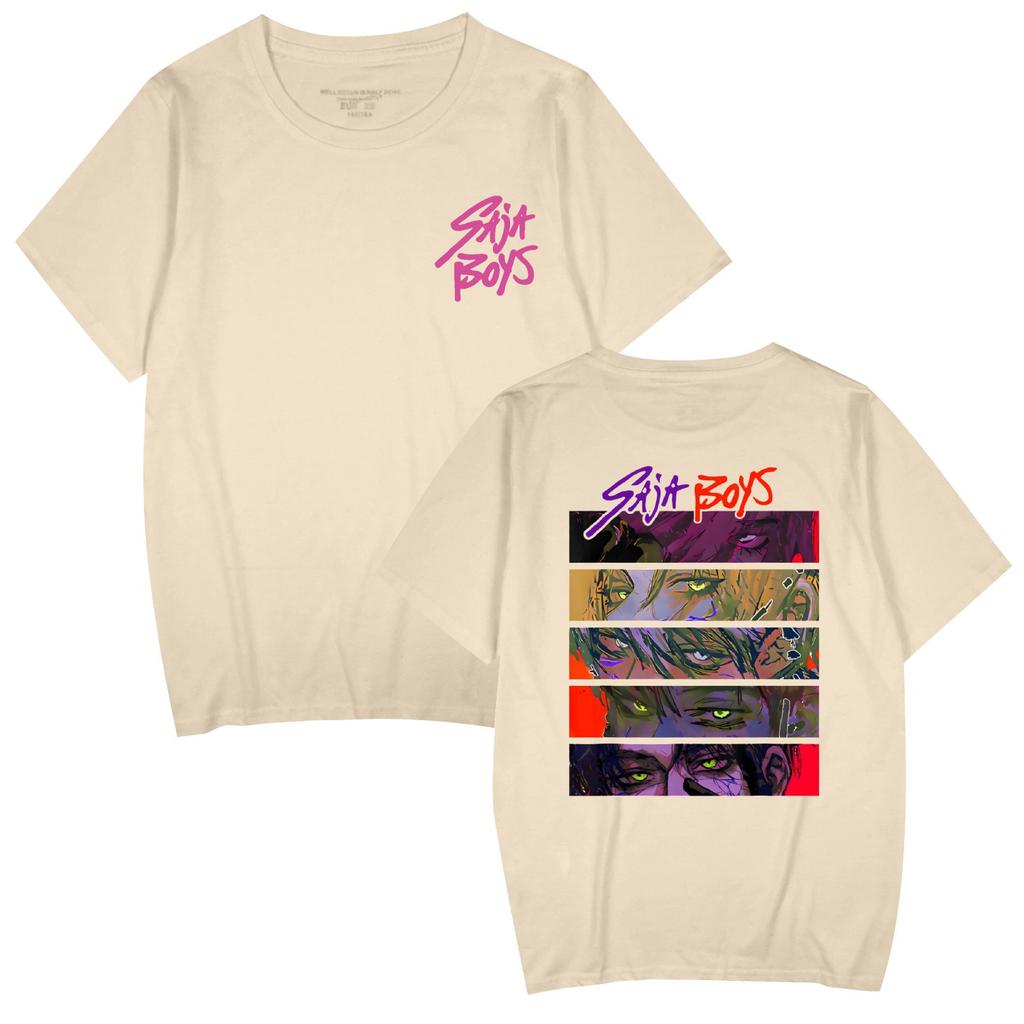 KPop Demon Hunters Anime Print T Shirt for Women Men Fashion Clothing Short Sleeve O-neck Tops CartoonT-shirts