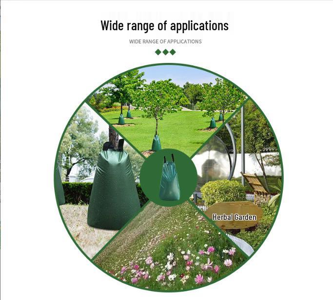 20 Gallon Reusable PVC Tree Watering Bag - Slow-Release Irrigation Drip Bag