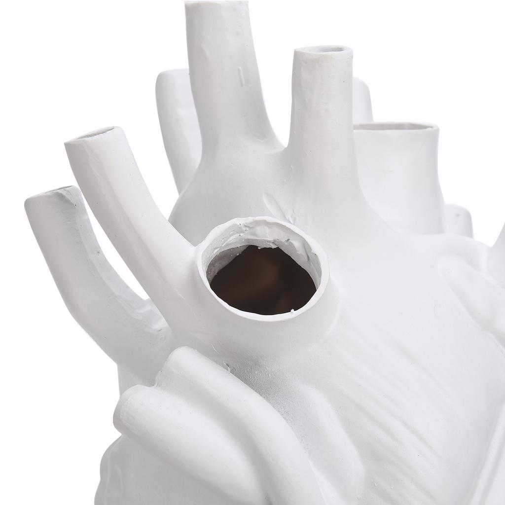 Heart Shape Vase Resin Flower Arrangement Vase Ornament Home Decoration