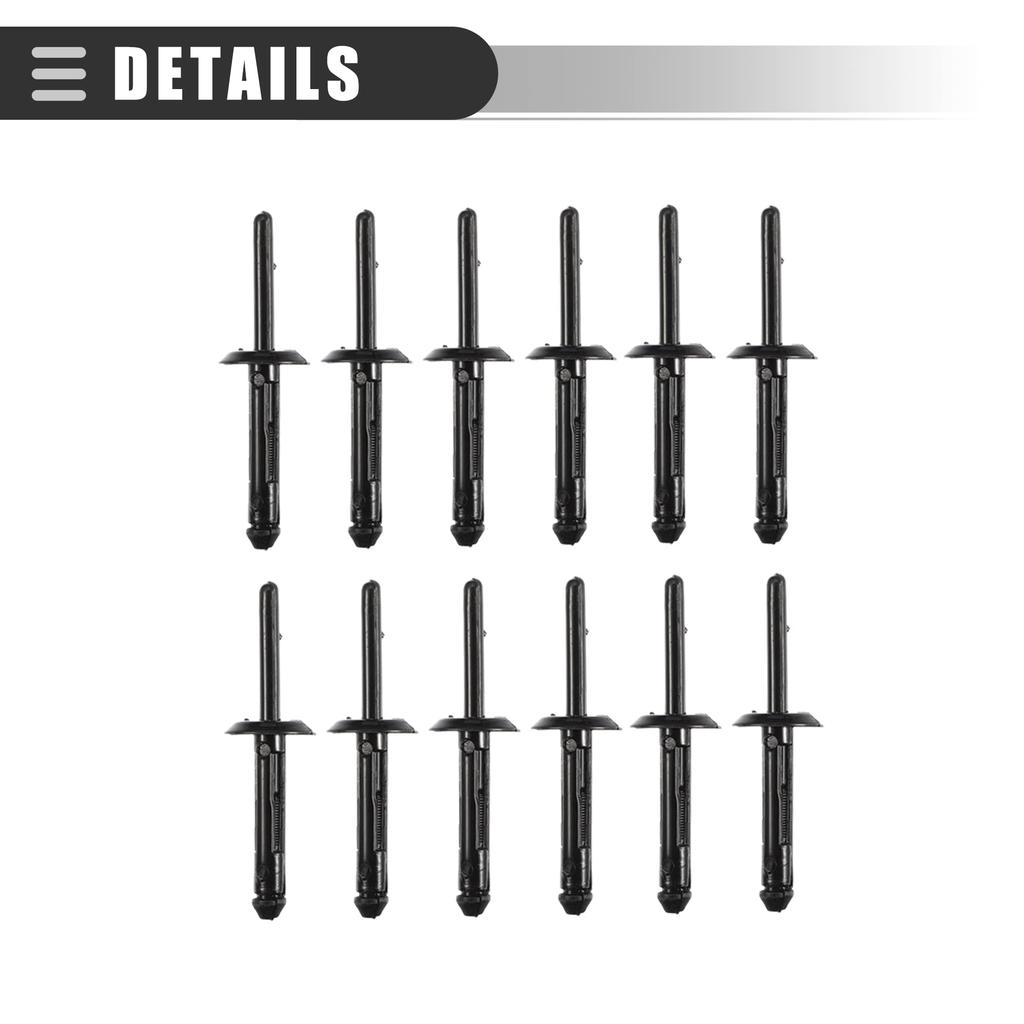 uxcell Hood Seal Front Hood Bumper Weatherstrip for Dodge Challenger 68051392AB 1 Set & Rivets, 2008-2023, Rubber, Black, (68051392AA),