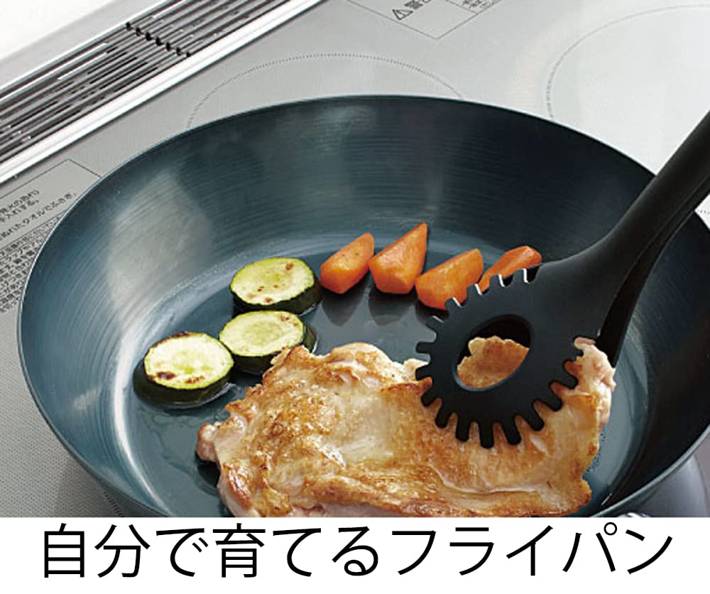 Fujita Metal Iron Frying Pan 26cm IH Compatible Saute Pan Made In Japan Sweet Craftsman 65908