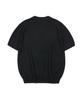 GNOK Silk Collared Short Sleeve Knit [Black]